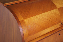 Load image into Gallery viewer, Swedish Mid Century teak roll-top bureau by Egon Ostergaard, circa 1960s.
