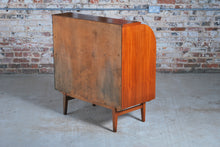 Load image into Gallery viewer, Swedish Mid Century teak roll-top bureau by Egon Ostergaard, circa 1960s.
