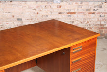 Load image into Gallery viewer, British Mid Century Teak Executive Writing Desk, circa 1960s.
