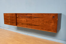 Load image into Gallery viewer, A Mid Century floating rosewood sideboard by Robert Heritage.
