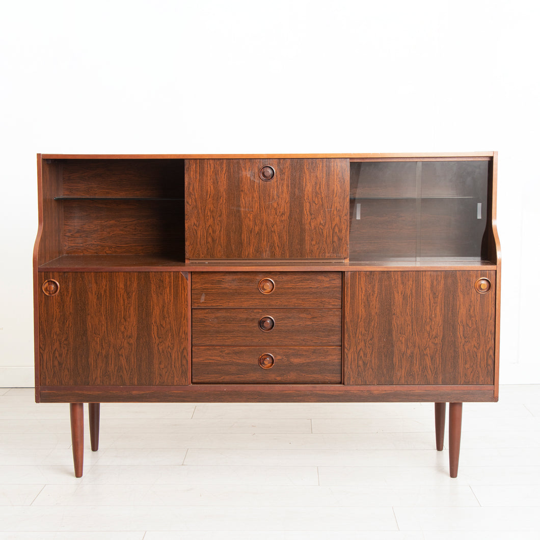 Midcentury Rosewood Sideboard/Highboard by Greaves and Thomas c.1970