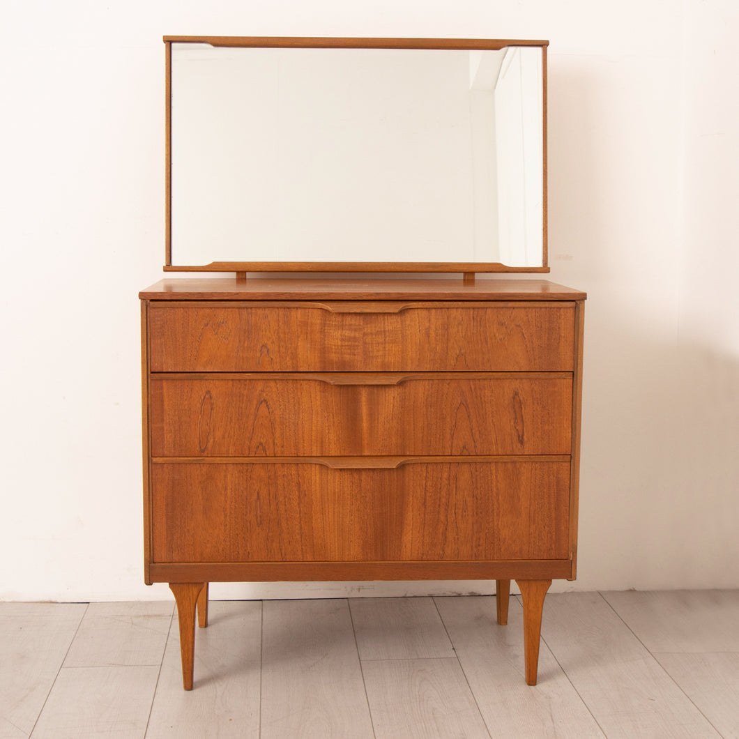 Austinsuite Teak Chest of Drawers with Mirror c.1960s