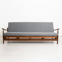 Load image into Gallery viewer, Reupholstered Midcentury Afromosia Sofa Bed by Scandart c.1960

